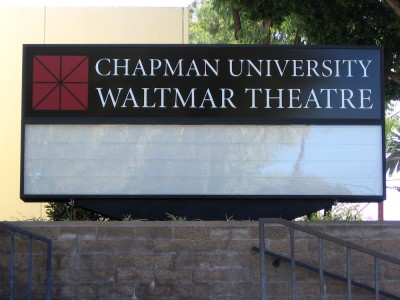 Chapman-University-Changeable-Readerboard