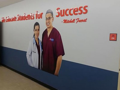 North-West-College-Pasadena-We-Educate-For-Success-Acrylic-and-PVC-Display