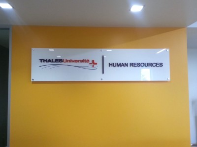 Thales-Acrylic-Panel-Sign