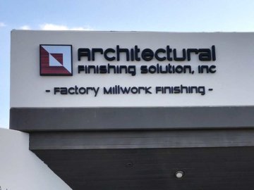 Architectural Finishing Solution Dimensional Foam Sign from America's Instant Signs